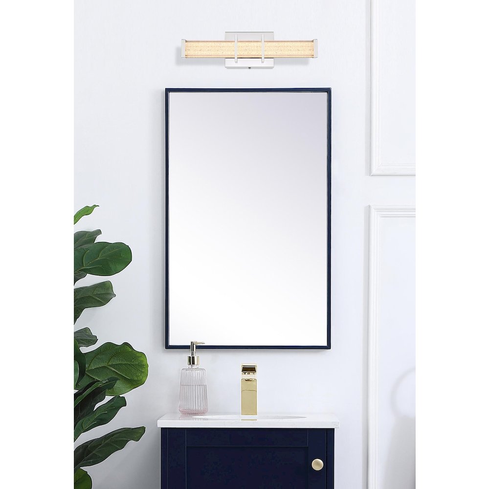 Ivaan 16 Inch Led Wall Sconce In Chrome. Picture 2