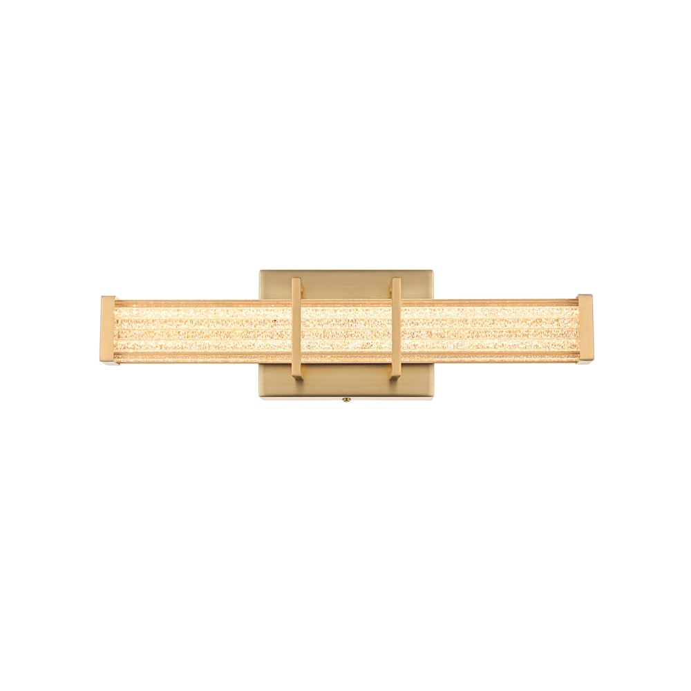 Ivaan 16 Inch Led Wall Sconce In Satin Gold. Picture 1