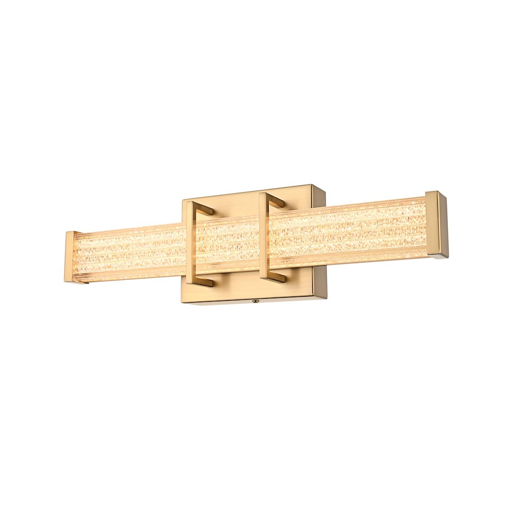 Ivaan 16 Inch Led Wall Sconce In Satin Gold. Picture 4