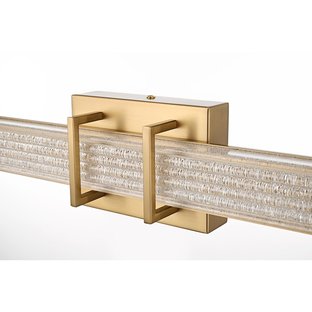 Ivaan 16 Inch Led Wall Sconce In Satin Gold. Picture 6