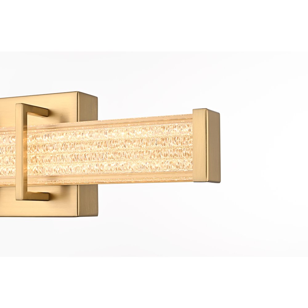 Ivaan 16 Inch Led Wall Sconce In Satin Gold. Picture 8