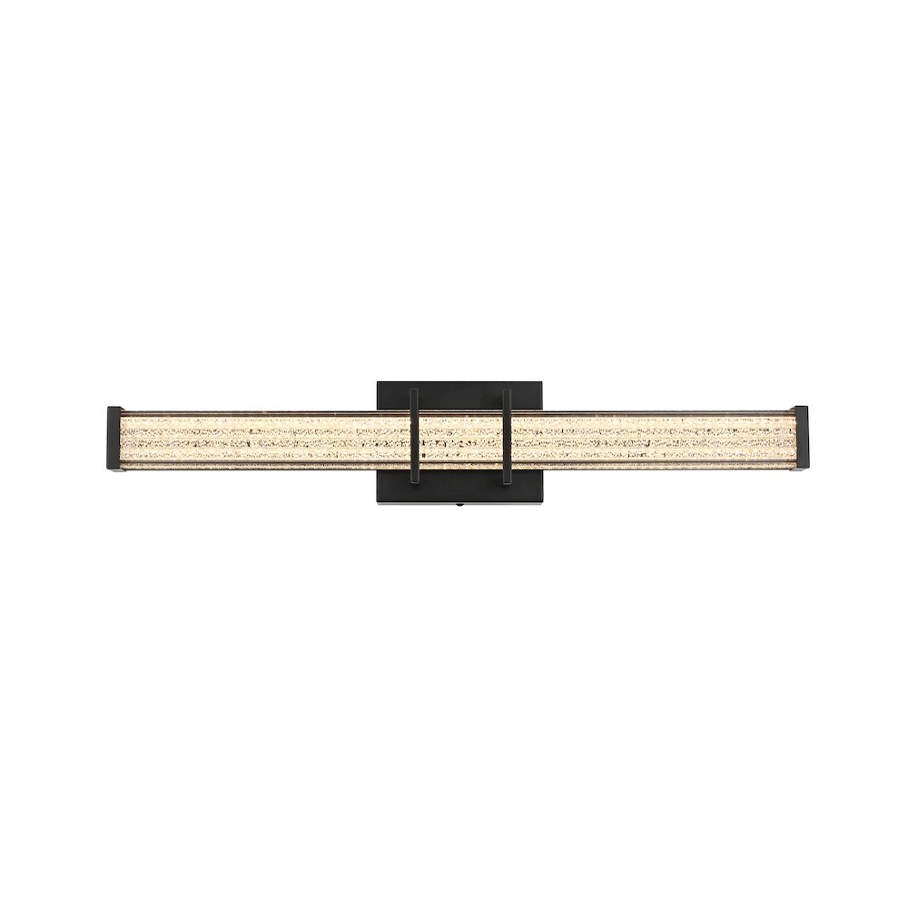 Ivaan 24 Inch Led Wall Sconce In Black. Picture 1