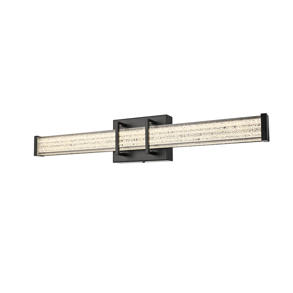Ivaan 24 Inch Led Wall Sconce In Black. Picture 3