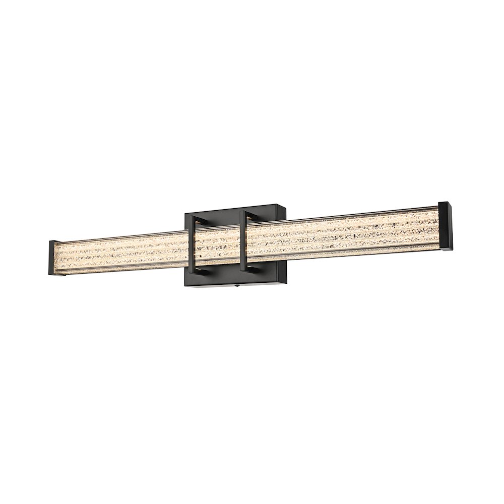 Ivaan 24 Inch Led Wall Sconce In Black. Picture 4