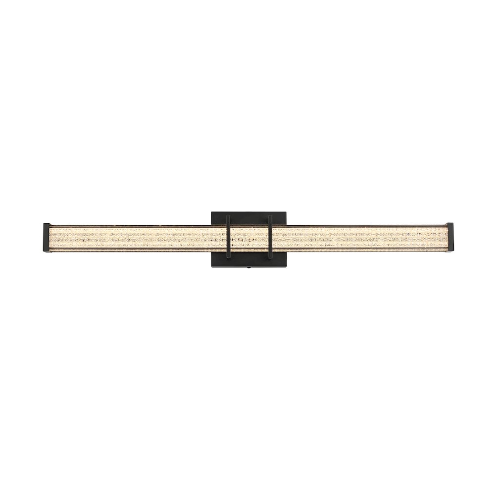 Ivaan 31 Inch Led Wall Sconce In Black. Picture 1
