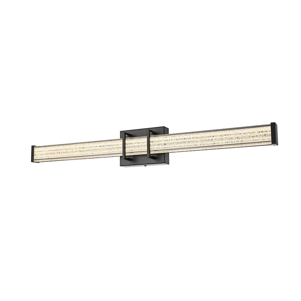 Ivaan 31 Inch Led Wall Sconce In Black. Picture 3