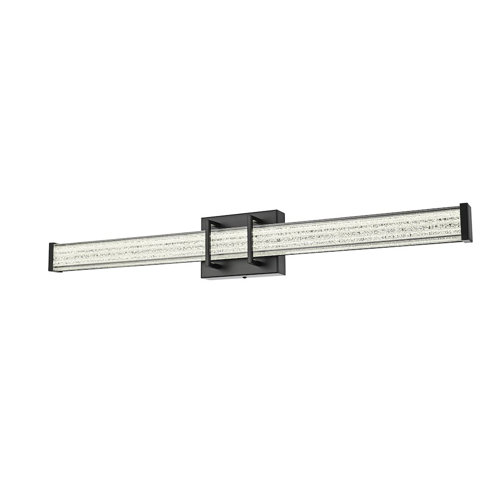 Ivaan 31 Inch Led Wall Sconce In Black. Picture 5