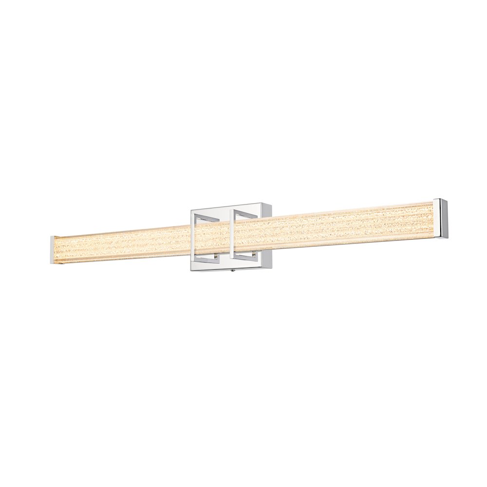 Ivaan 31 Inch Led Wall Sconce In Chrome. Picture 4