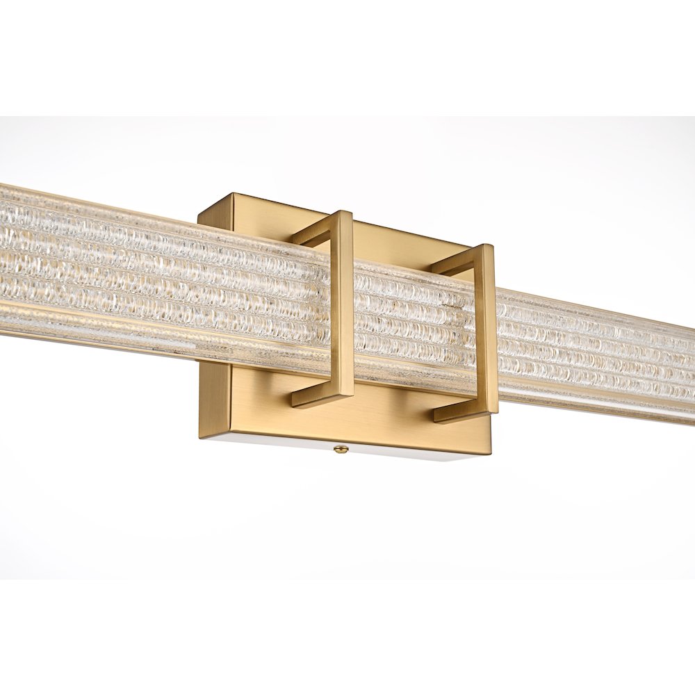 Ivaan 31 Inch Led Wall Sconce In Satin Gold. Picture 6