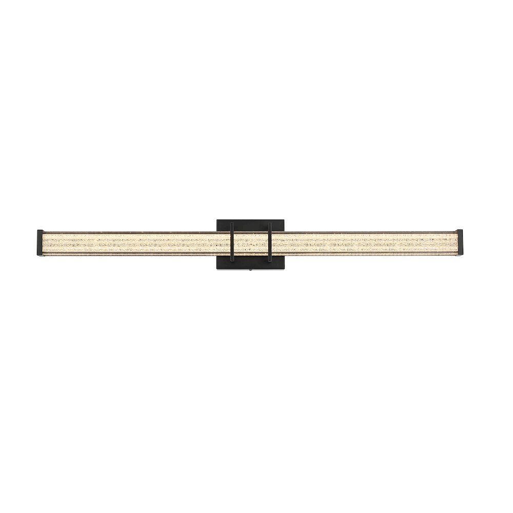Ivaan 36 Inch Led Wall Sconce In Black. Picture 1