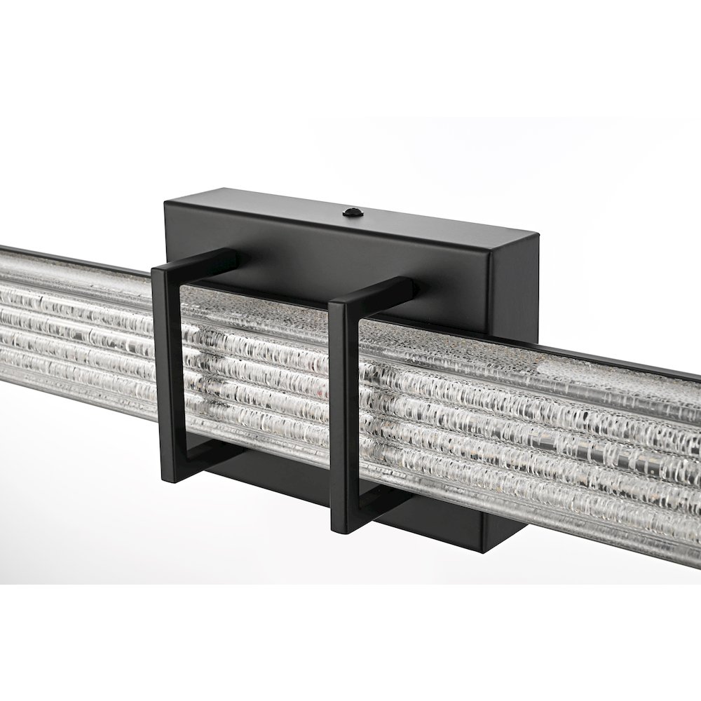 Ivaan 36 Inch Led Wall Sconce In Black. Picture 6