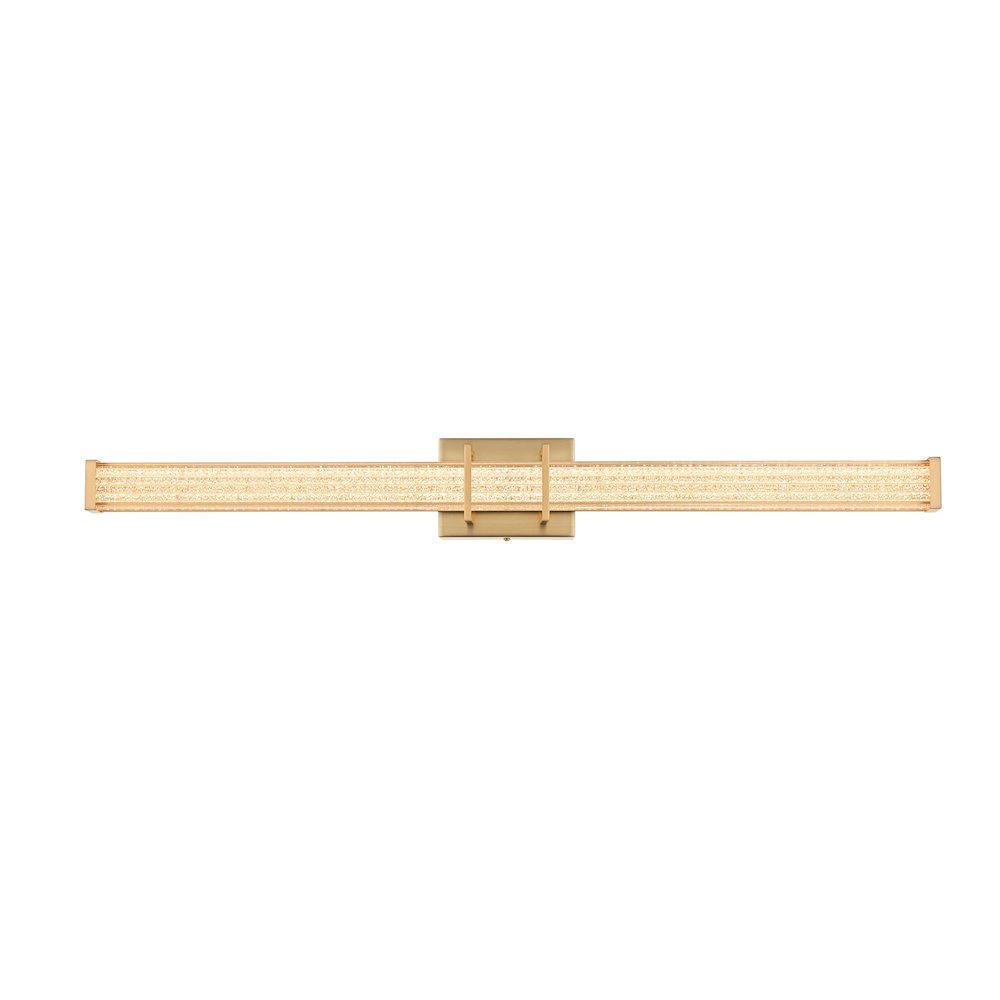 Ivaan 36 Inch Led Wall Sconce In Satin Gold. Picture 1