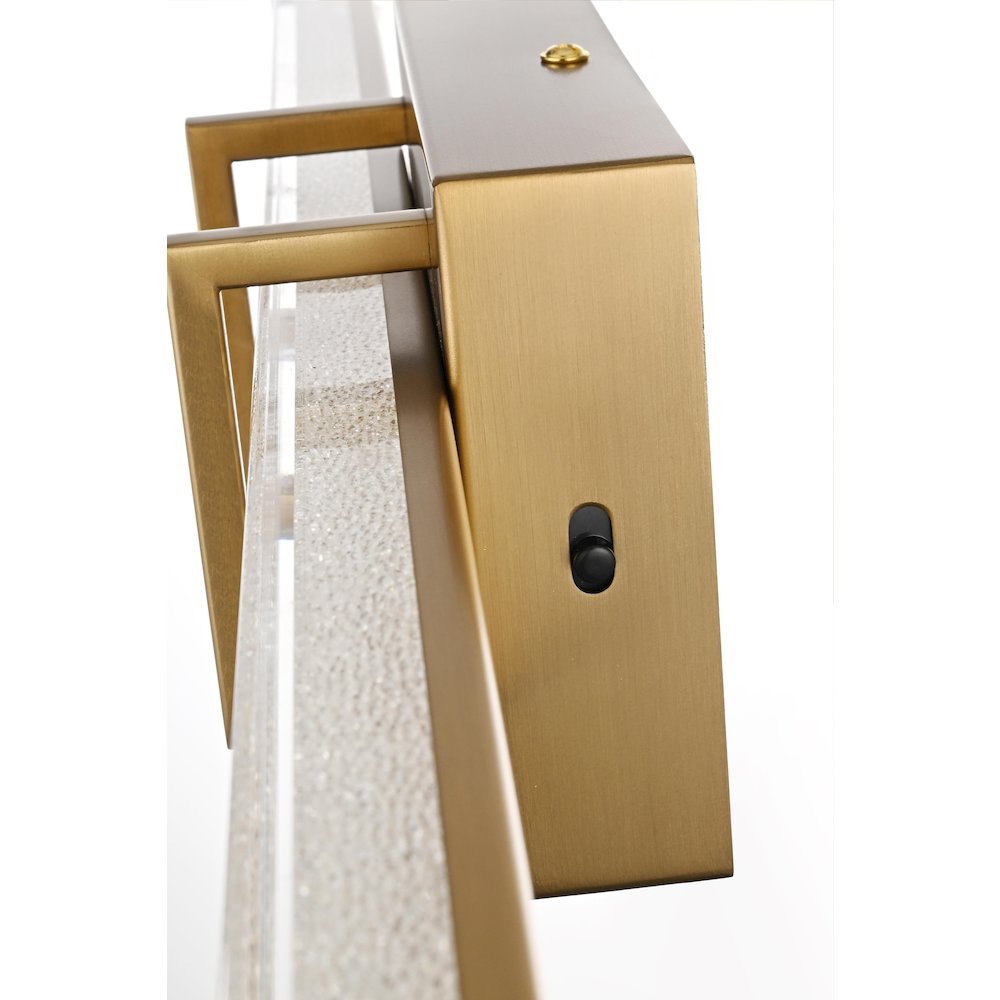Ivaan 36 Inch Led Wall Sconce In Satin Gold. Picture 7