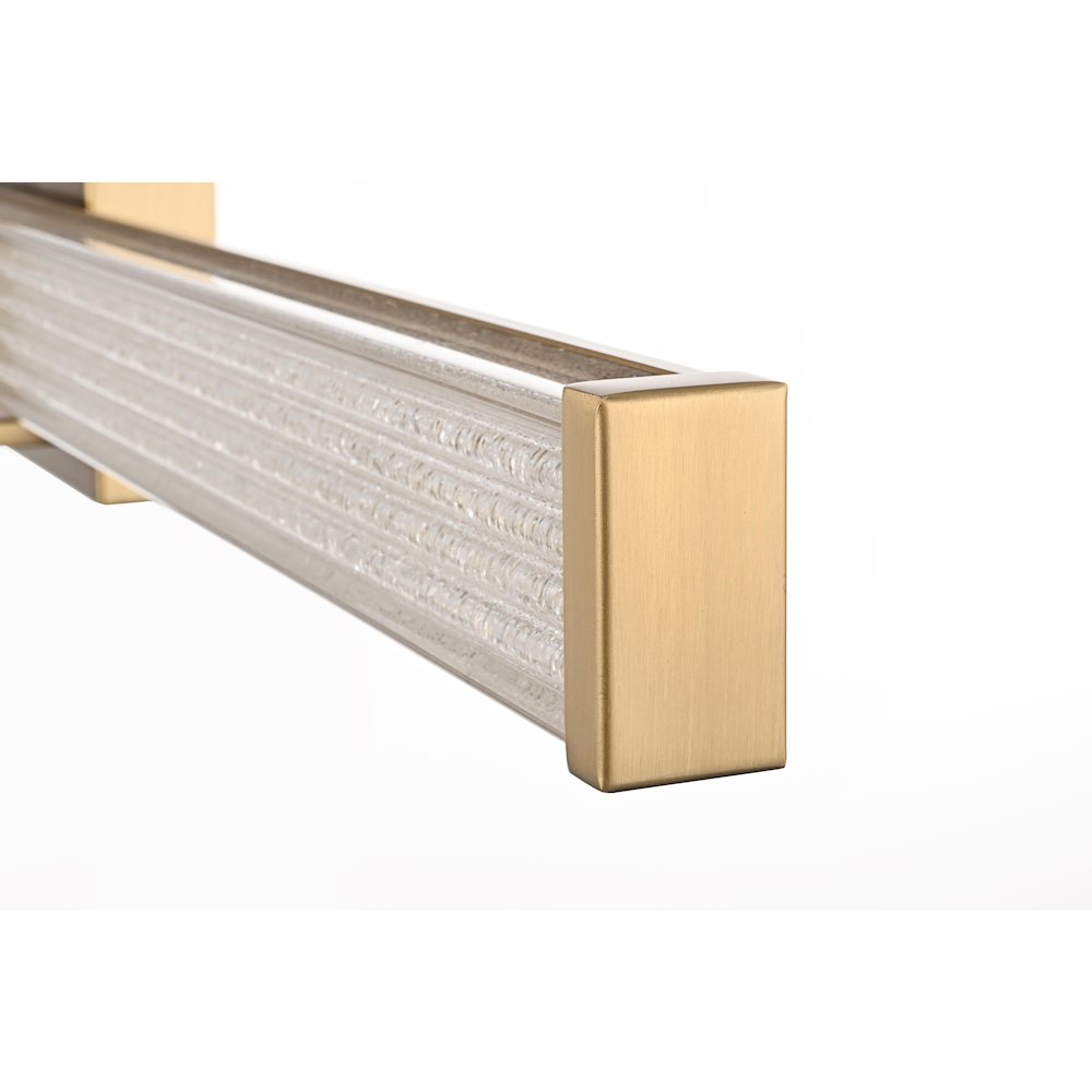 Ivaan 36 Inch Led Wall Sconce In Satin Gold. Picture 8