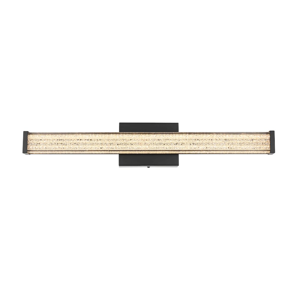 Jaxx 24 Inch Led Wall Sconce In Black. Picture 1