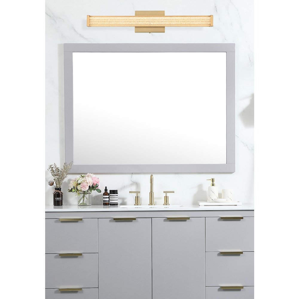 Jaxx 24 Inch Led Wall Sconce In Satin Gold. Picture 2