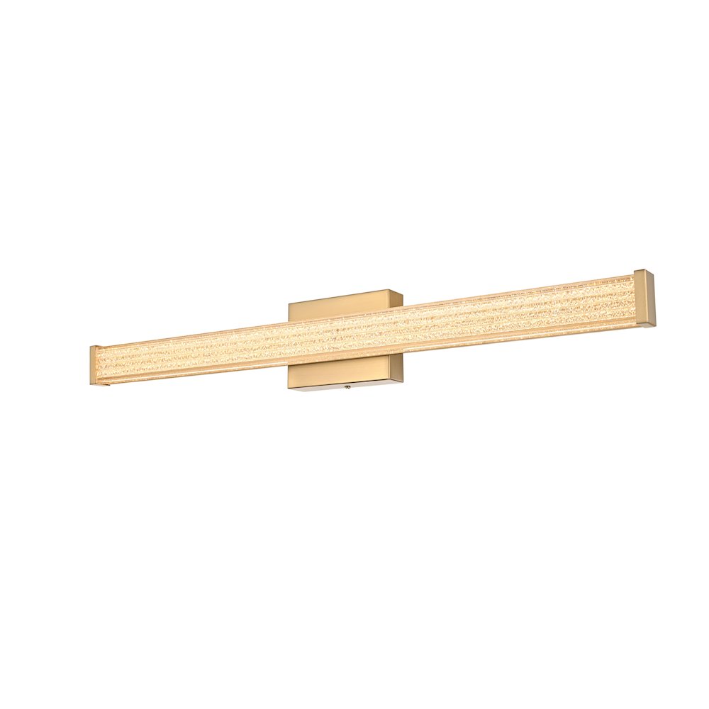 Jaxx 31 Inch Led Wall Sconce In Satin Gold. Picture 4