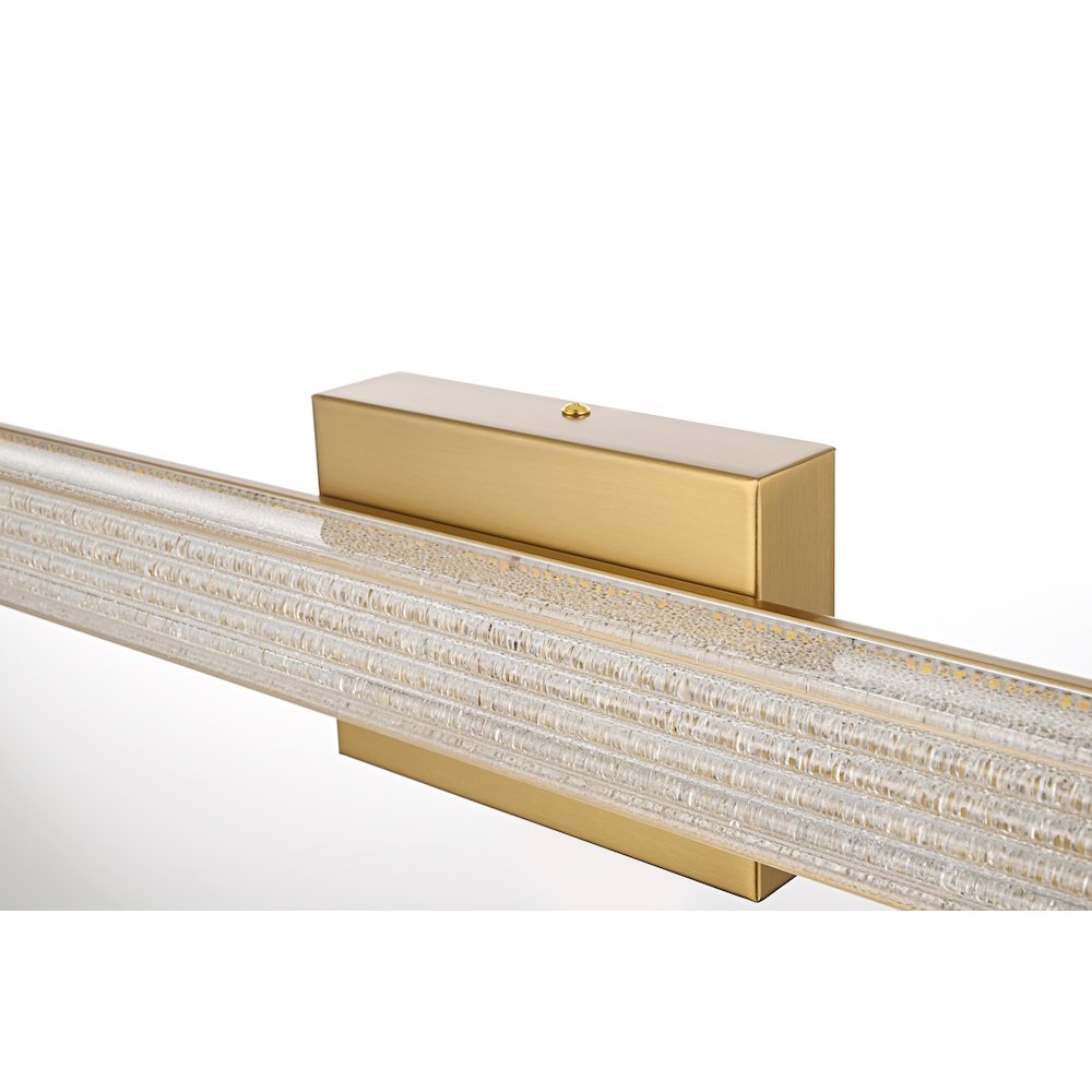 Jaxx 31 Inch Led Wall Sconce In Satin Gold. Picture 6