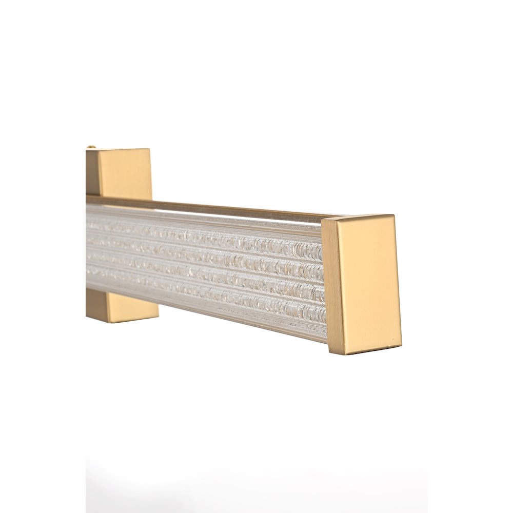 Jaxx 31 Inch Led Wall Sconce In Satin Gold. Picture 8