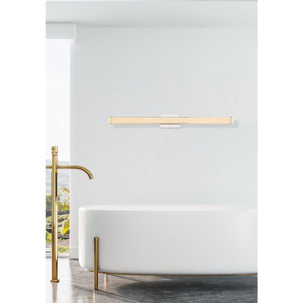 Jaxx 36 Inch Led Wall Sconce In Chrome. Picture 2