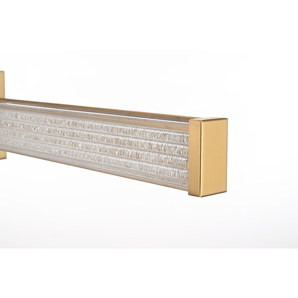 Jaxx 36 Inch Led Wall Sconce In Satin Gold. Picture 8