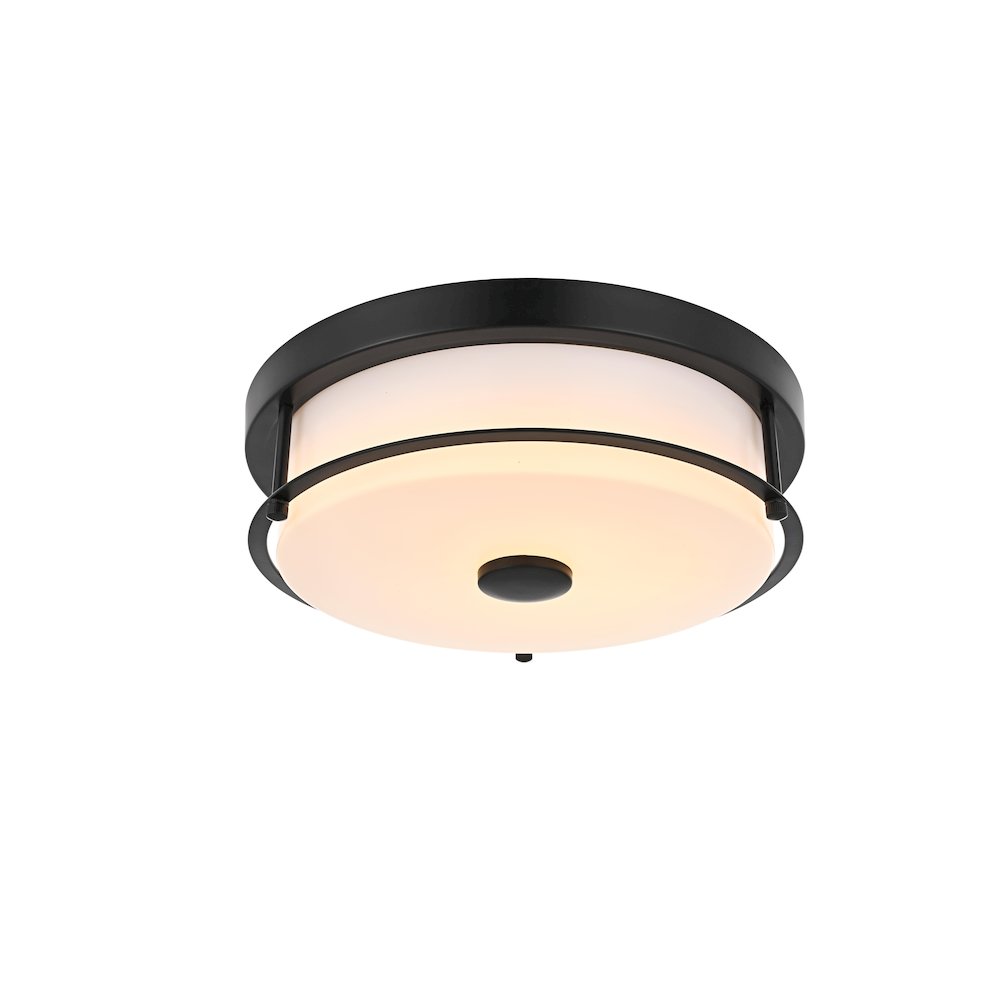 Kolson 12 Inch Led Flush Mount In Black. Picture 3