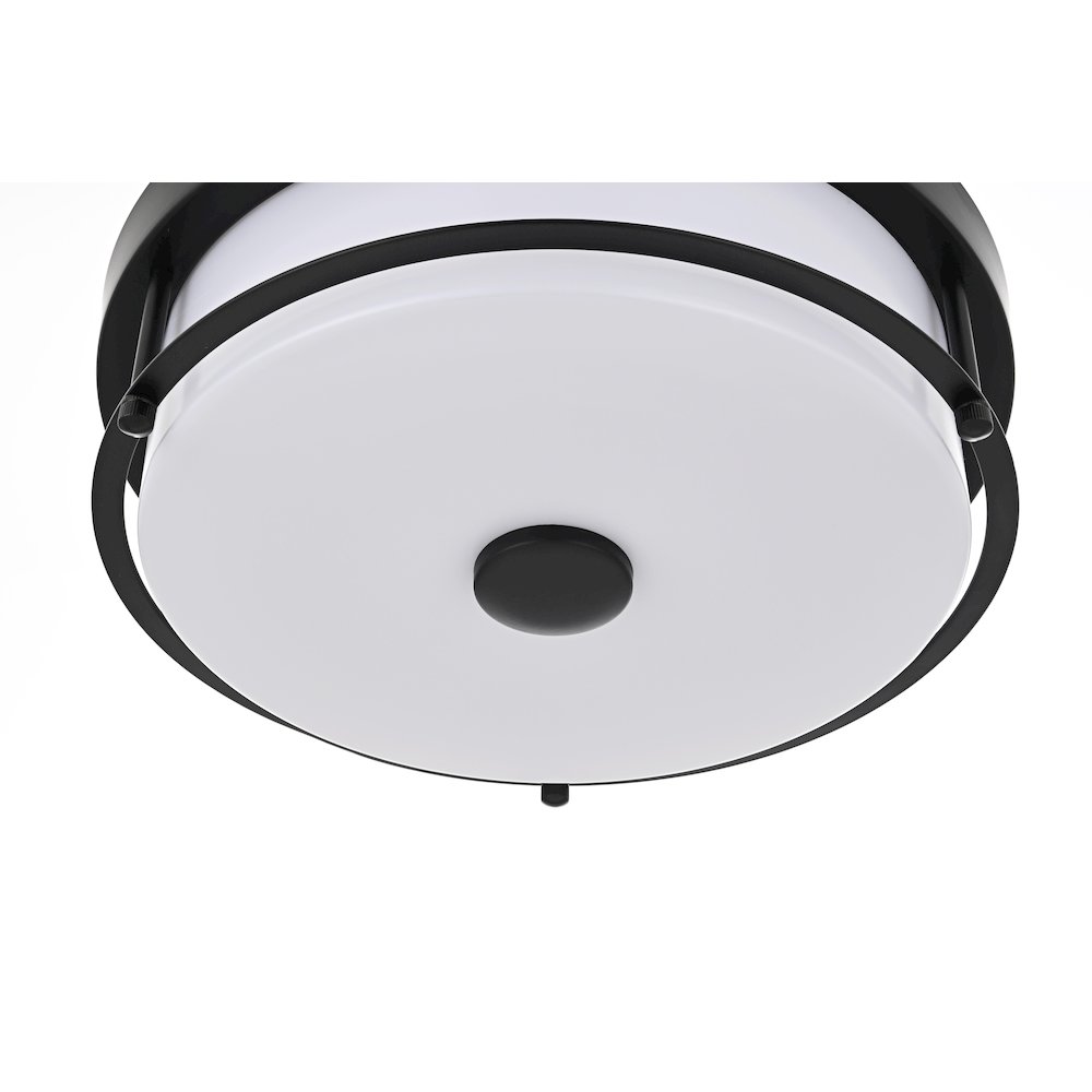 Kolson 12 Inch Led Flush Mount In Black. Picture 4