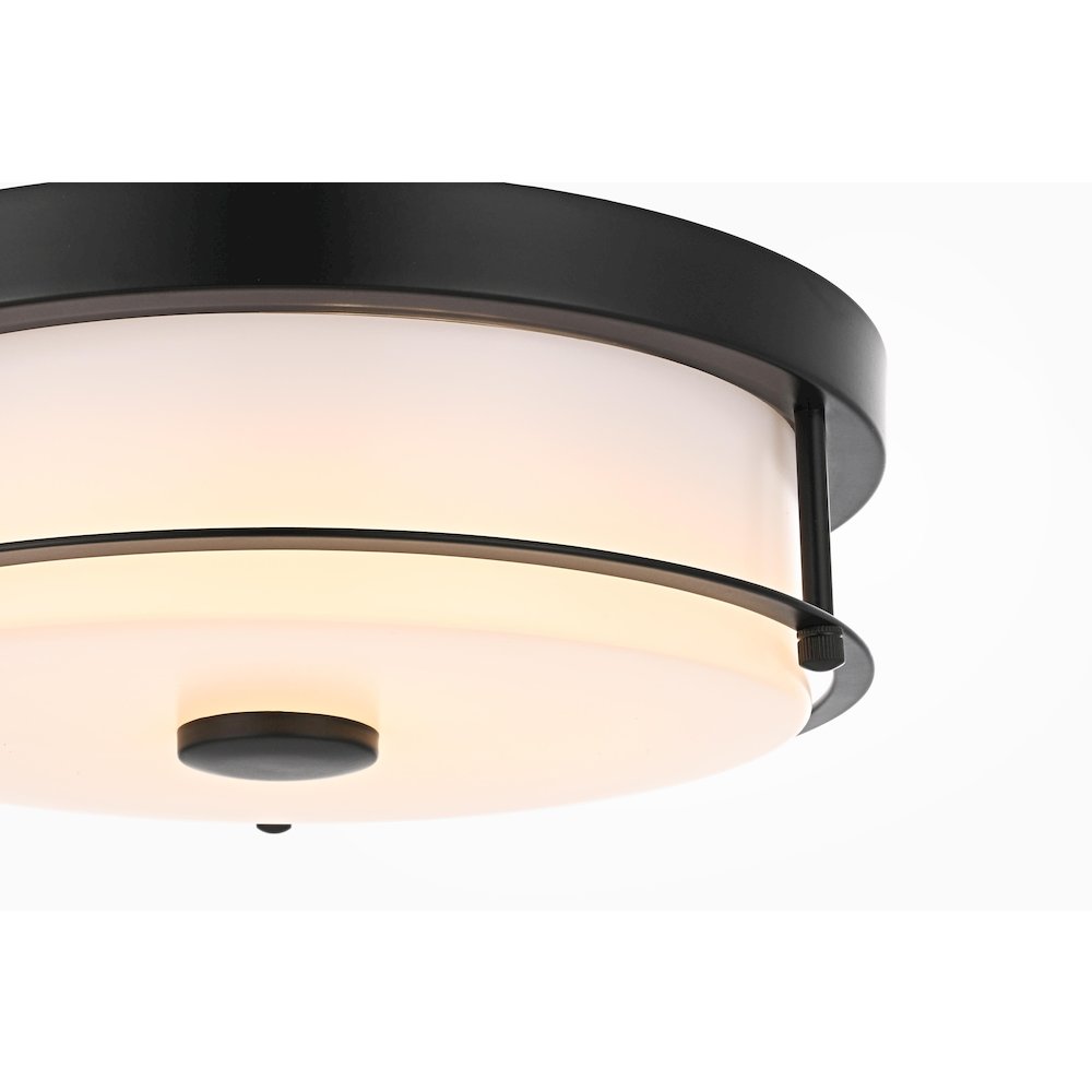 Kolson 12 Inch Led Flush Mount In Black. Picture 5