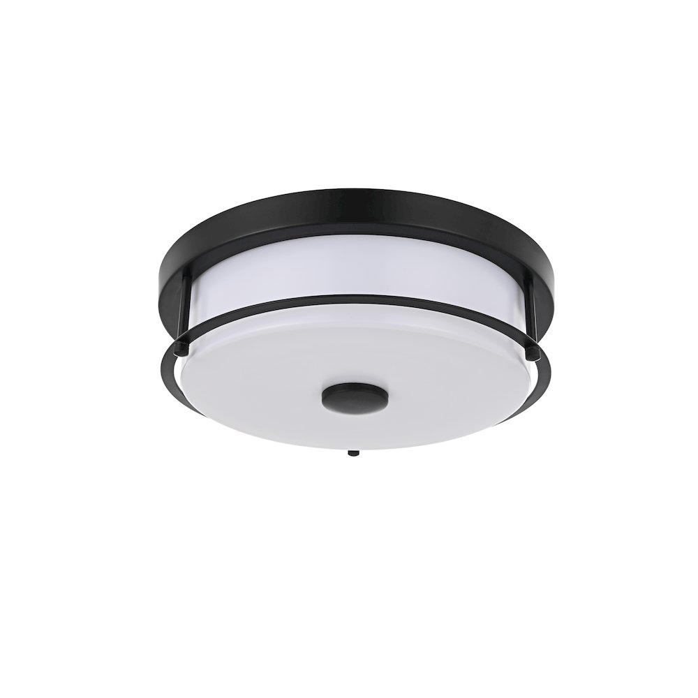 Kolson 12 Inch Led Flush Mount In Black. Picture 7