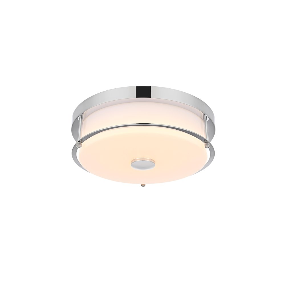 Kolson 12 Inch Led Flush Mount In Chrome. Picture 3
