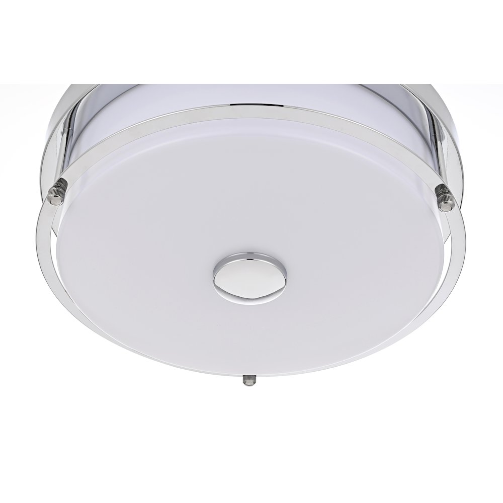 Kolson 12 Inch Led Flush Mount In Chrome. Picture 4
