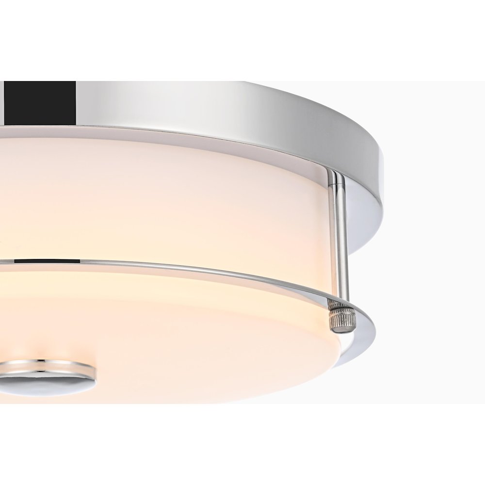 Kolson 12 Inch Led Flush Mount In Chrome. Picture 5