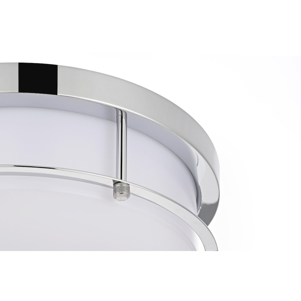 Kolson 12 Inch Led Flush Mount In Chrome. Picture 6