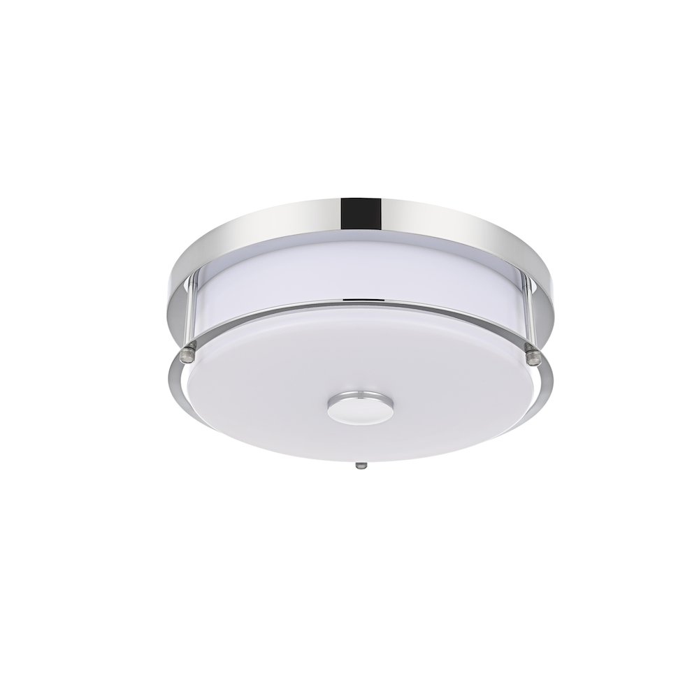 Kolson 12 Inch Led Flush Mount In Chrome. Picture 7