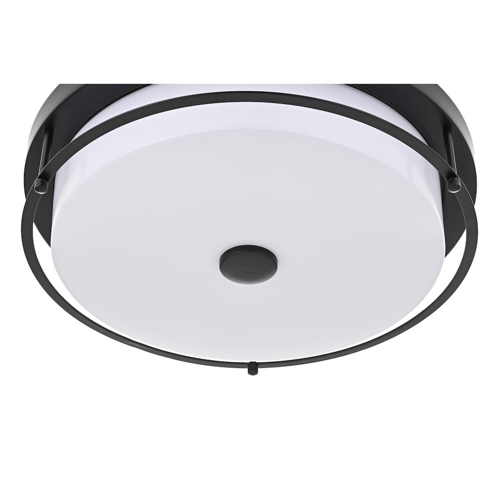 Kolson 16 Inch Led Flush Mount In Black. Picture 4
