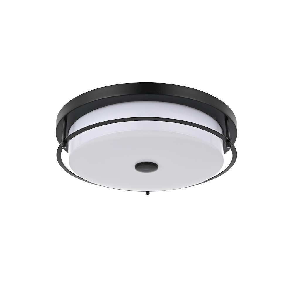 Kolson 16 Inch Led Flush Mount In Black. Picture 7