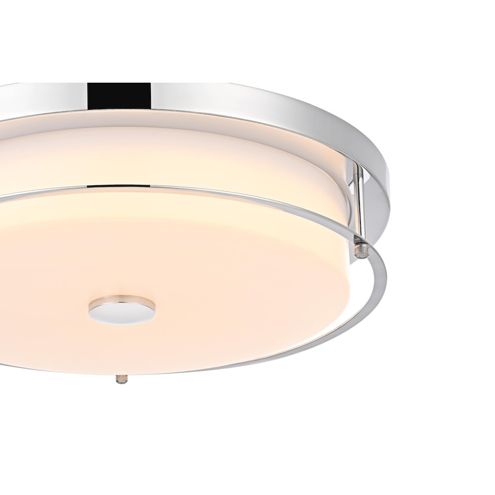 Kolson 16 Inch Led Flush Mount In Chrome. Picture 5