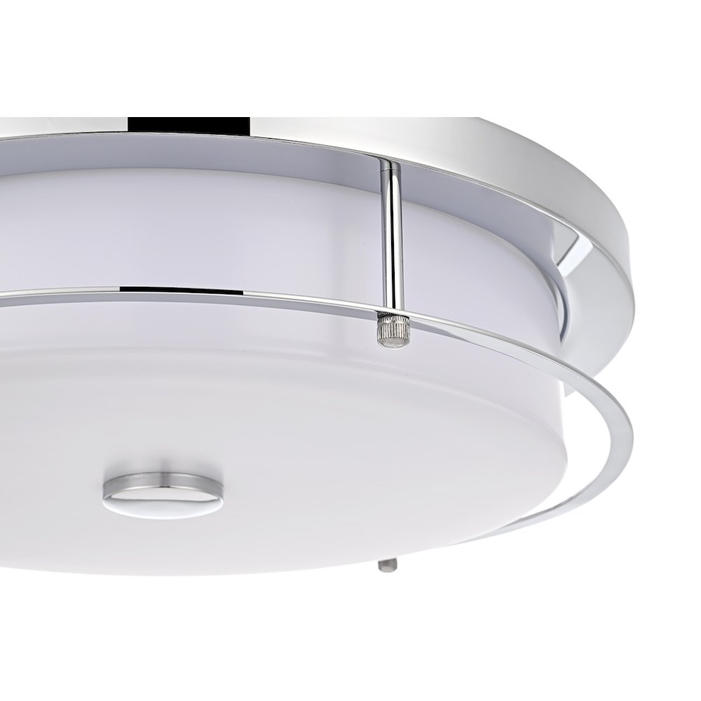 Kolson 16 Inch Led Flush Mount In Chrome. Picture 6