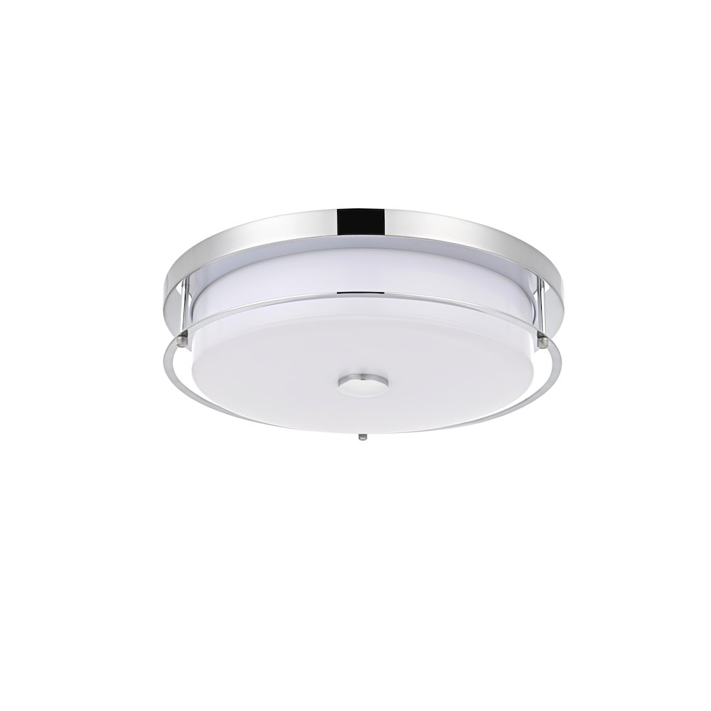 Kolson 16 Inch Led Flush Mount In Chrome. Picture 7