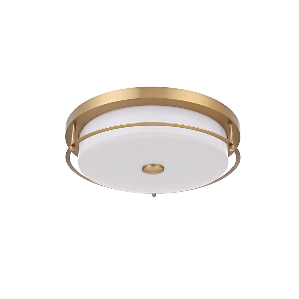 Kolson 16 Inch Led Flush Mount In Satin Gold. Picture 7