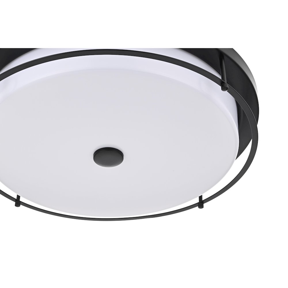 Kolson 20 Inch Led Flush Mount In Black. Picture 4