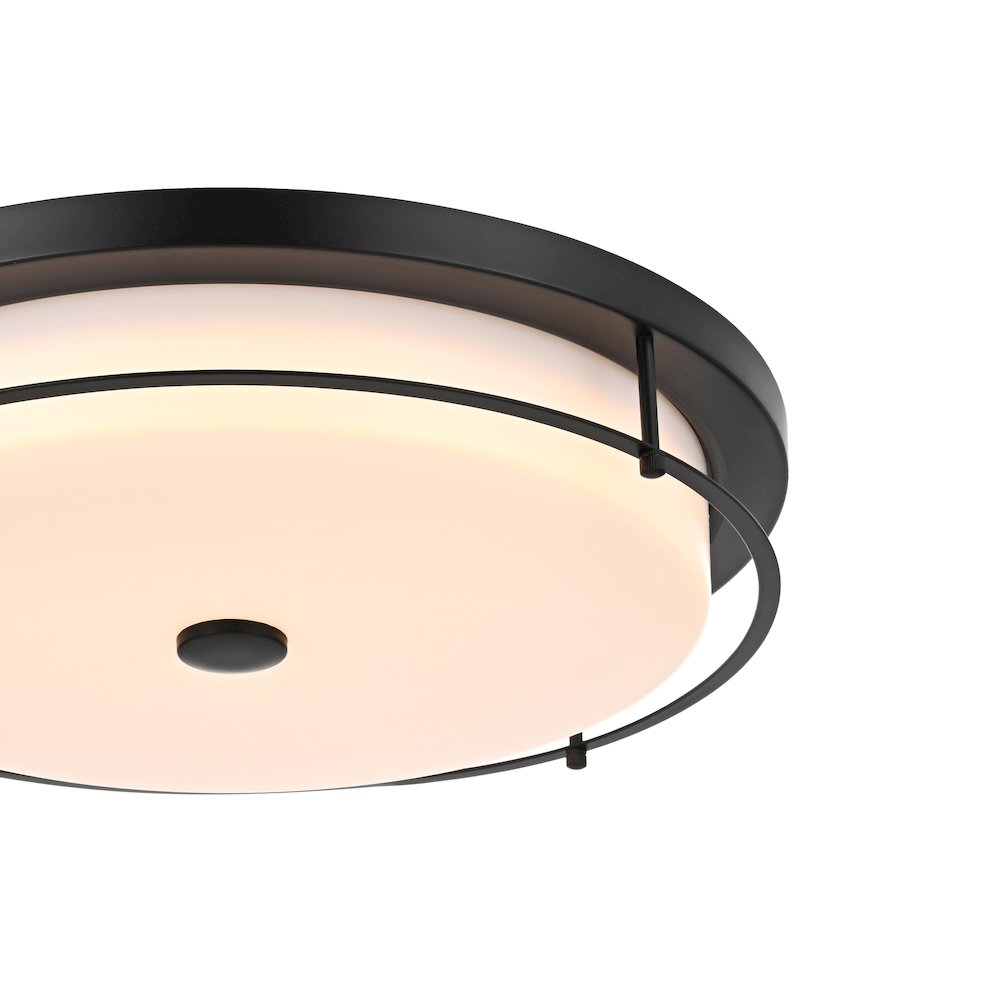 Kolson 20 Inch Led Flush Mount In Black. Picture 5