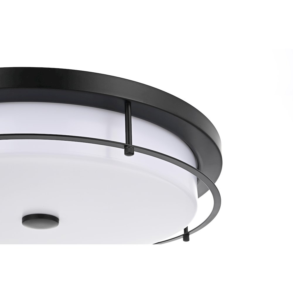 Kolson 20 Inch Led Flush Mount In Black. Picture 6