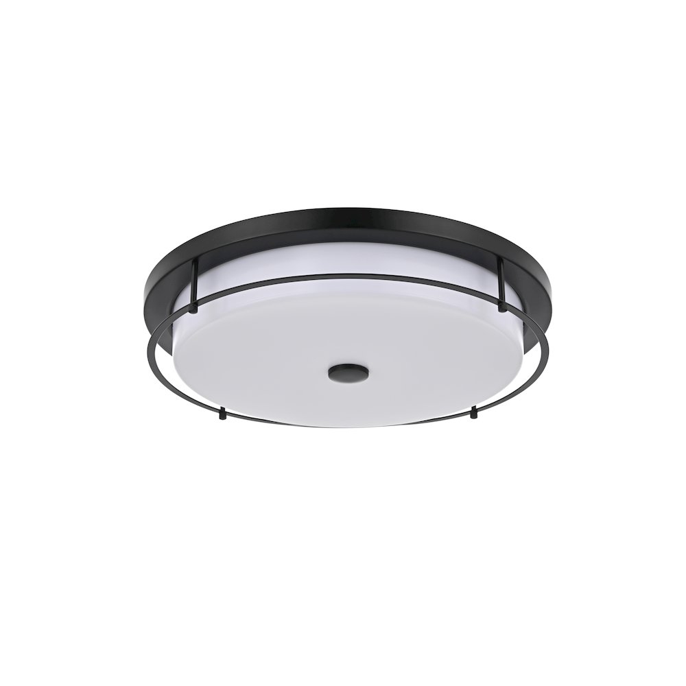 Kolson 20 Inch Led Flush Mount In Black. Picture 7