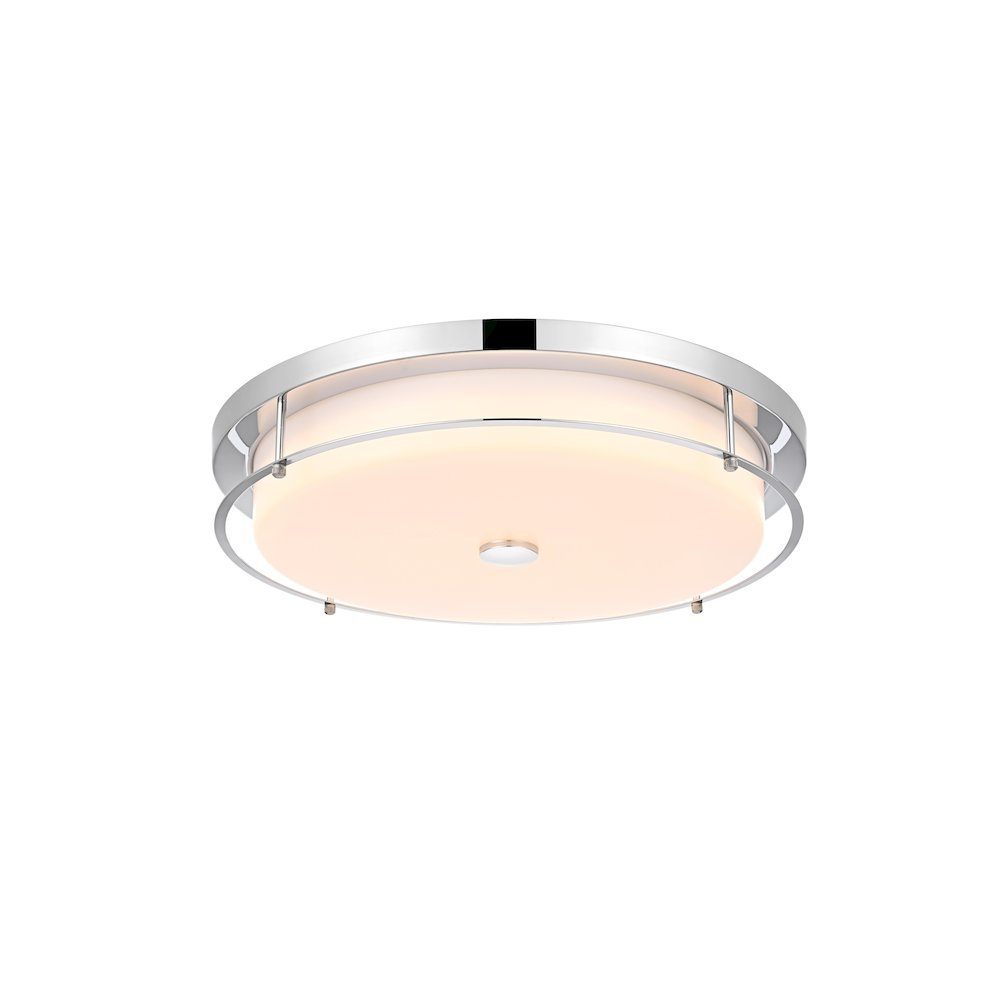 Kolson 20 Inch Led Flush Mount In Chrome. Picture 3