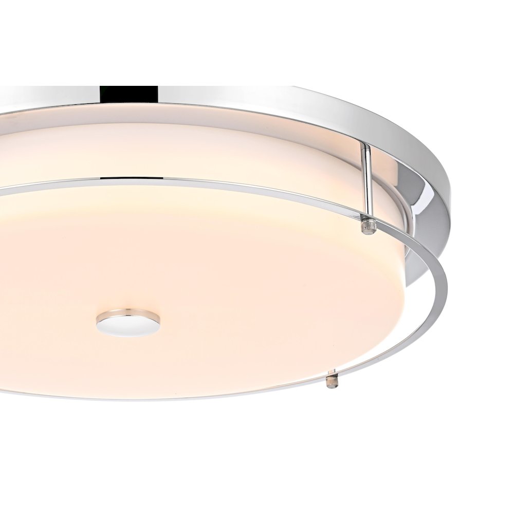 Kolson 20 Inch Led Flush Mount In Chrome. Picture 5