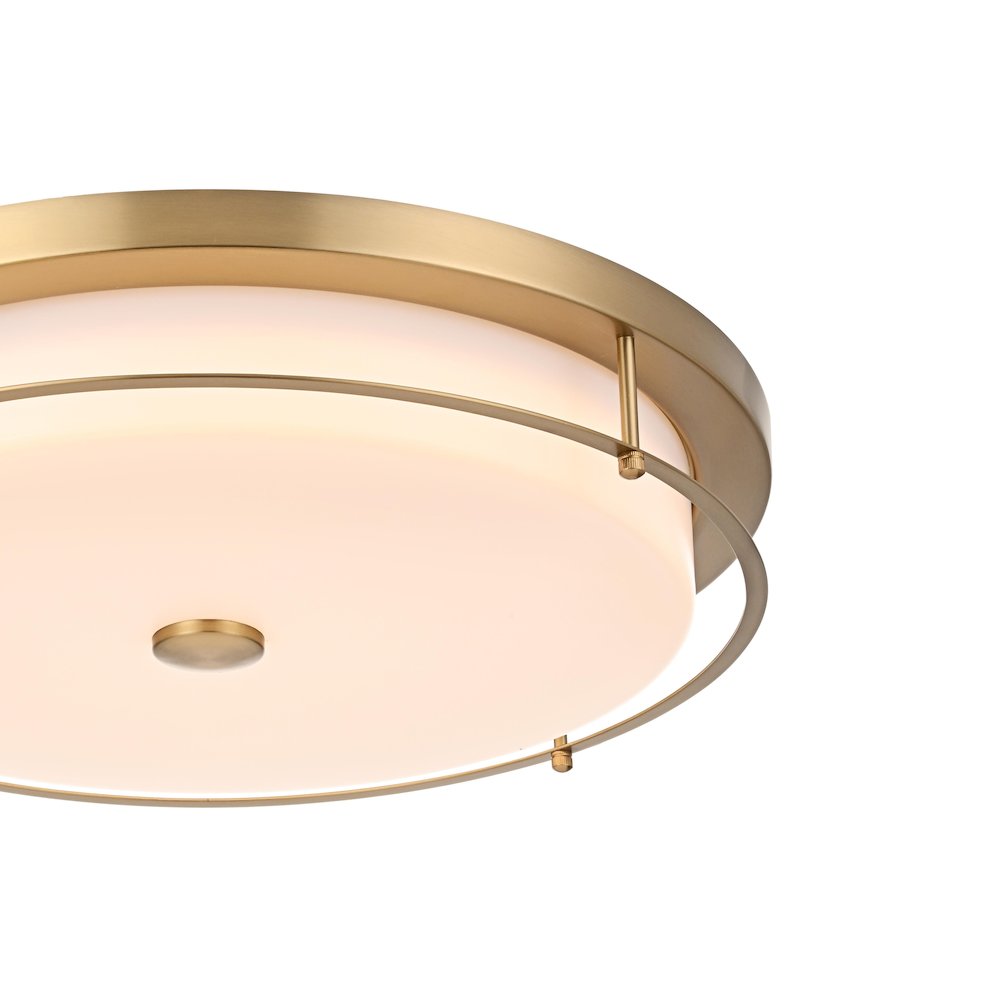 Kolson 20 Inch Led Flush Mount In Satin Gold. Picture 5