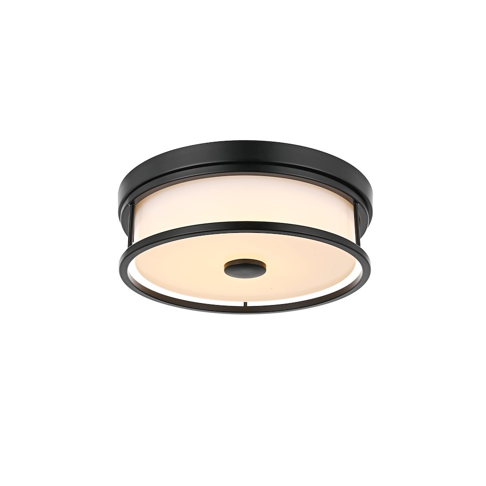 Kolson 12 Inch Led Flush Mount In Black. Picture 3