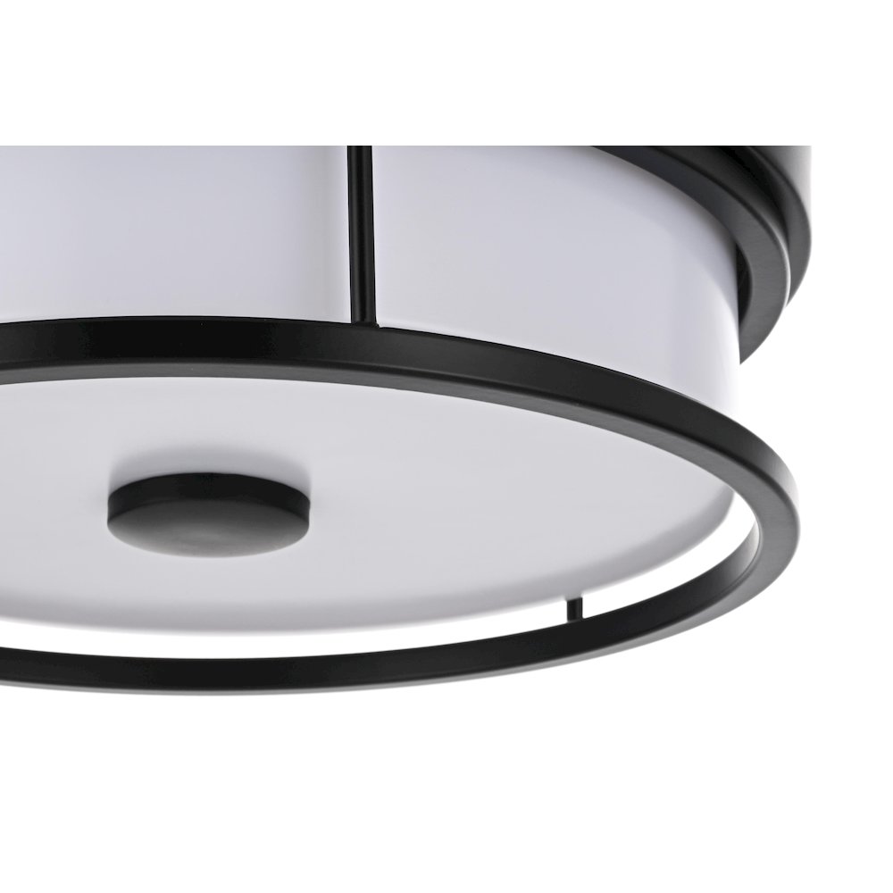 Kolson 12 Inch Led Flush Mount In Black. Picture 6