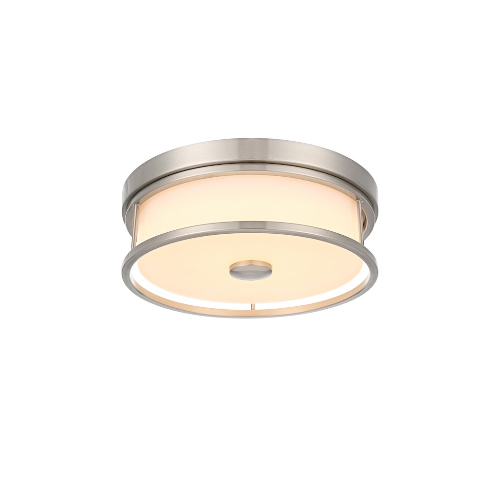 Kolson 12 Inch Led Flush Mount In Polished Nickel. Picture 3